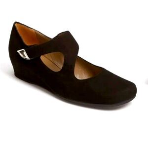Anyi Lu Shirlee Black Suede Mary Jane Shoe (MADE IN ITALY)